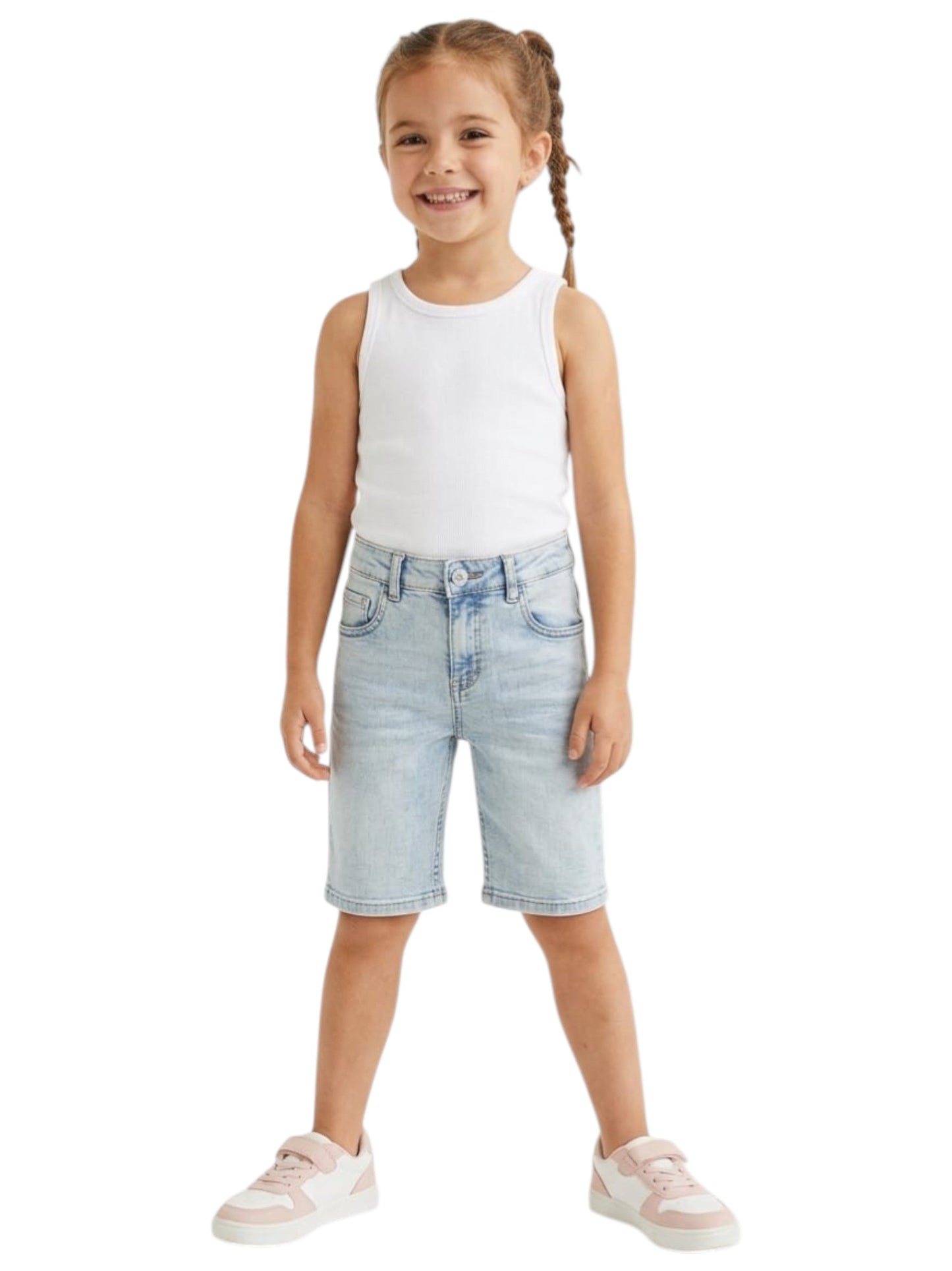 Kids Girl's Plain Short,Blue