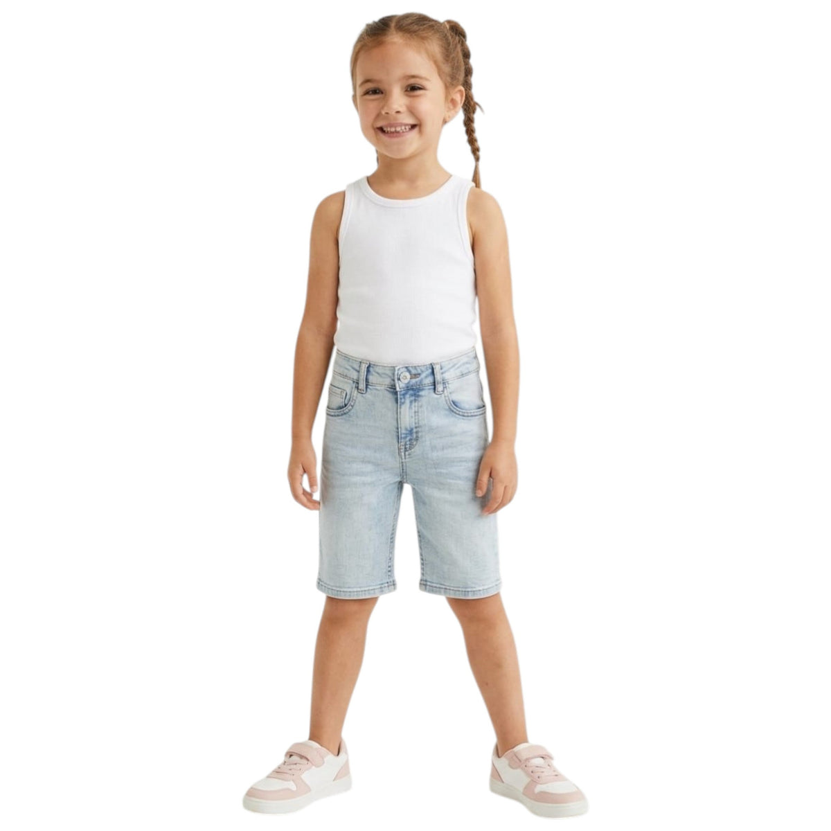 Kids Girl's Plain Short,Blue