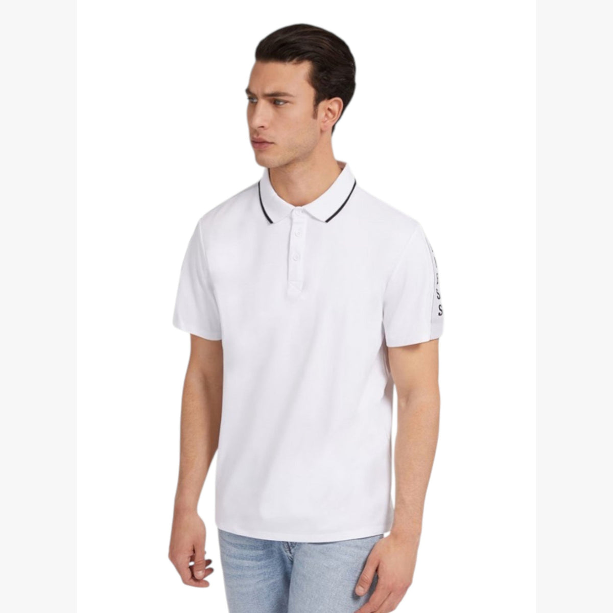 Men's Colorblocked Top,White