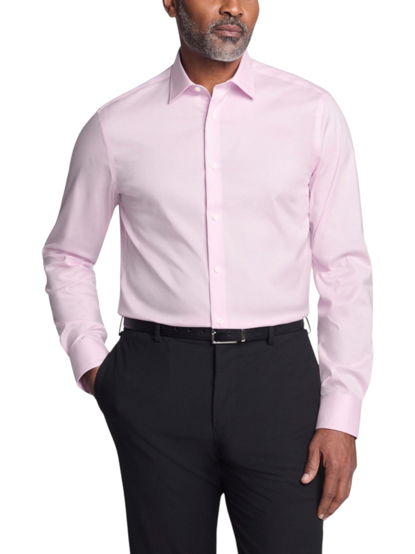 Men's Plain Dress Shirt,Light Pink