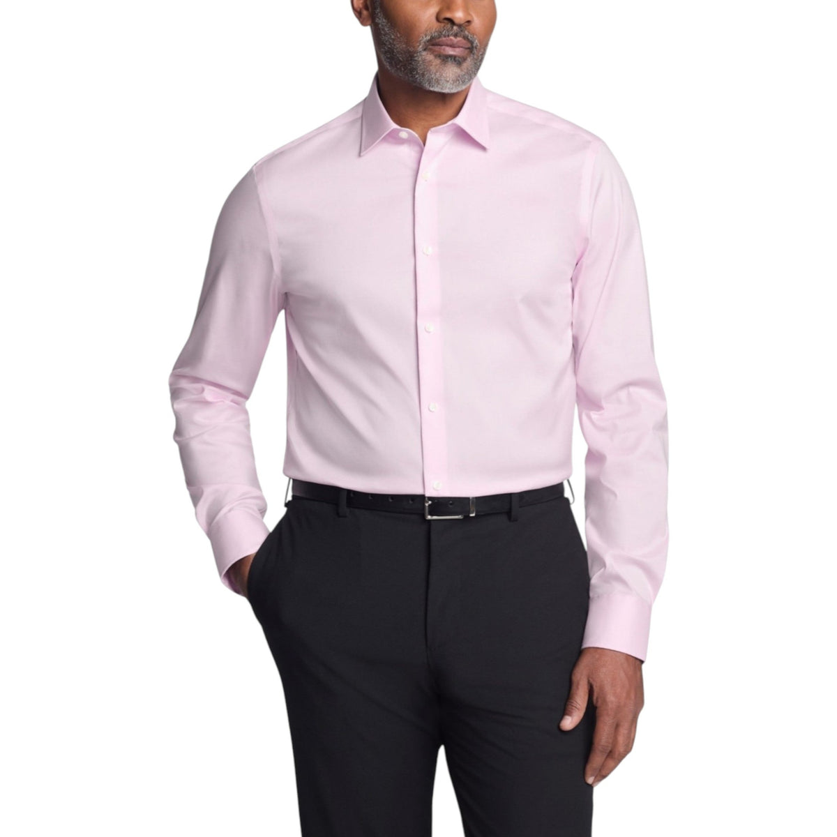 Men's Plain Dress Shirt,Light Pink