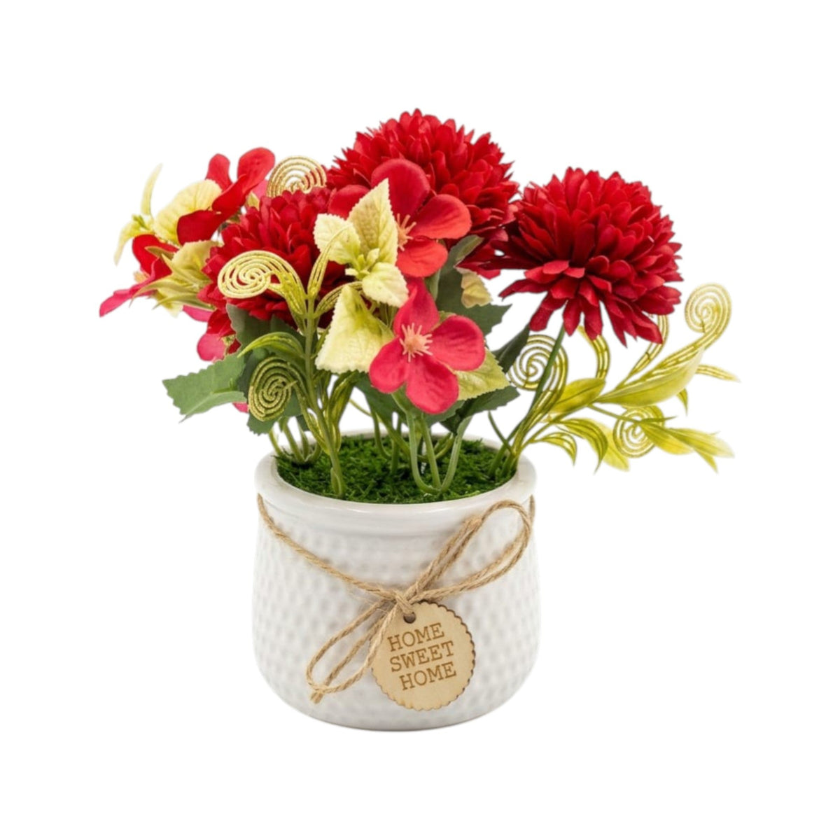 Artificial Red Chrysanthemums