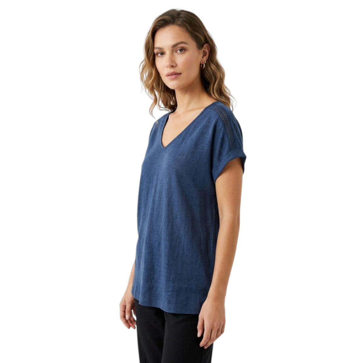 Women's Knitted Top,Navy