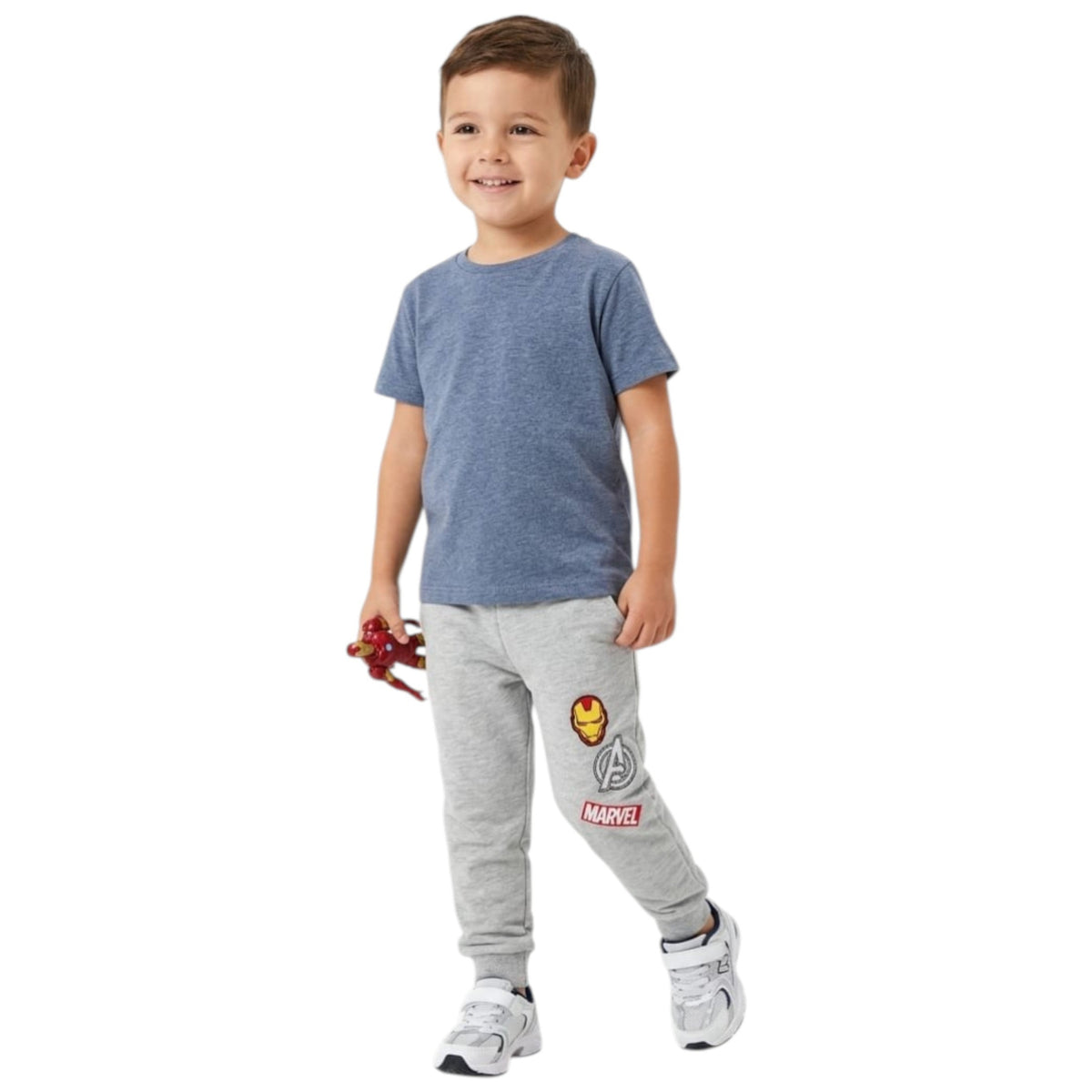 Kids Boy's Printed Pant,Grey