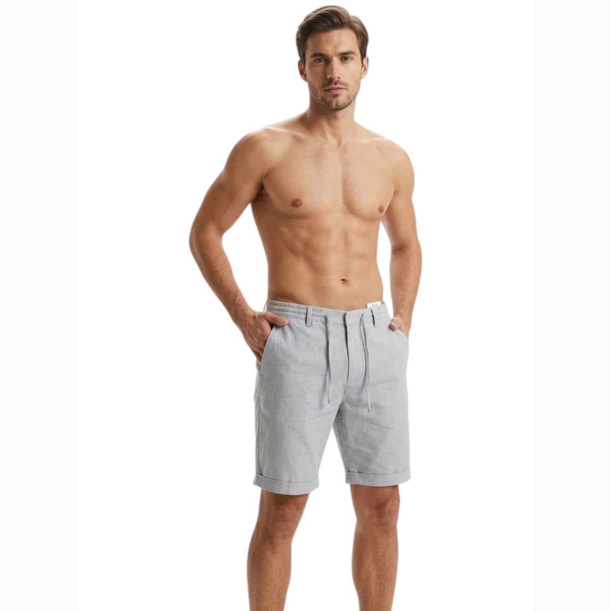 Men's Plain Short,Grey