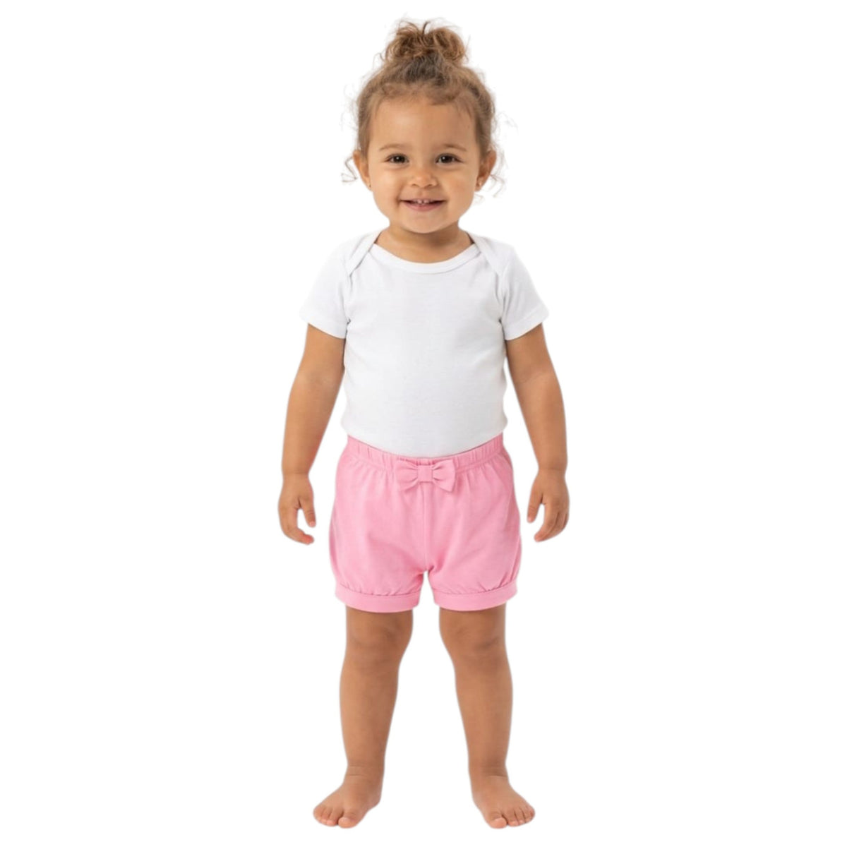 Kids Girl's Plain Short,Pink