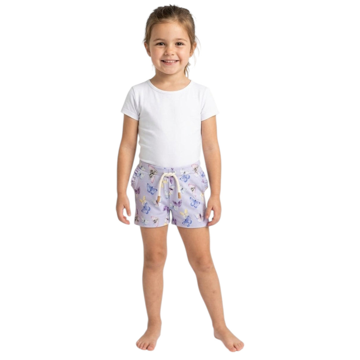 Kids Girl's Printed Short,Purple