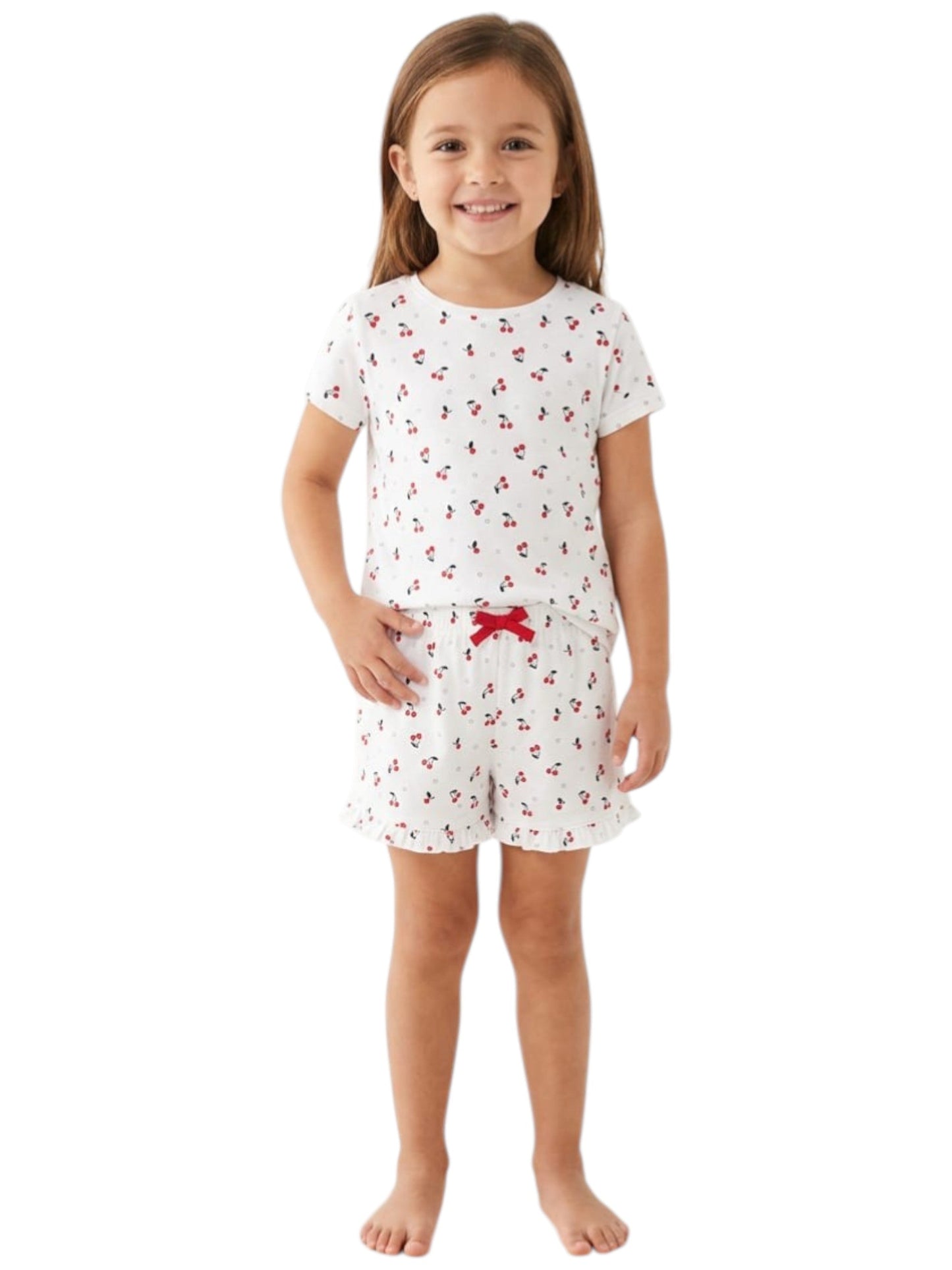 Kids Girl's Cherry Short,White