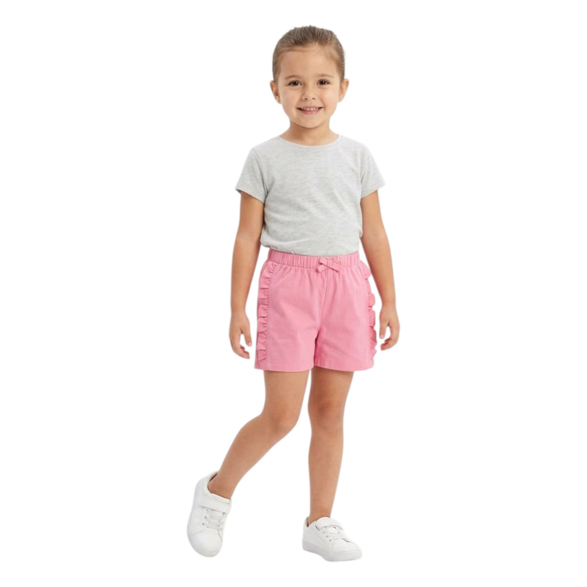 Kids Girl's Plain Short,Pink