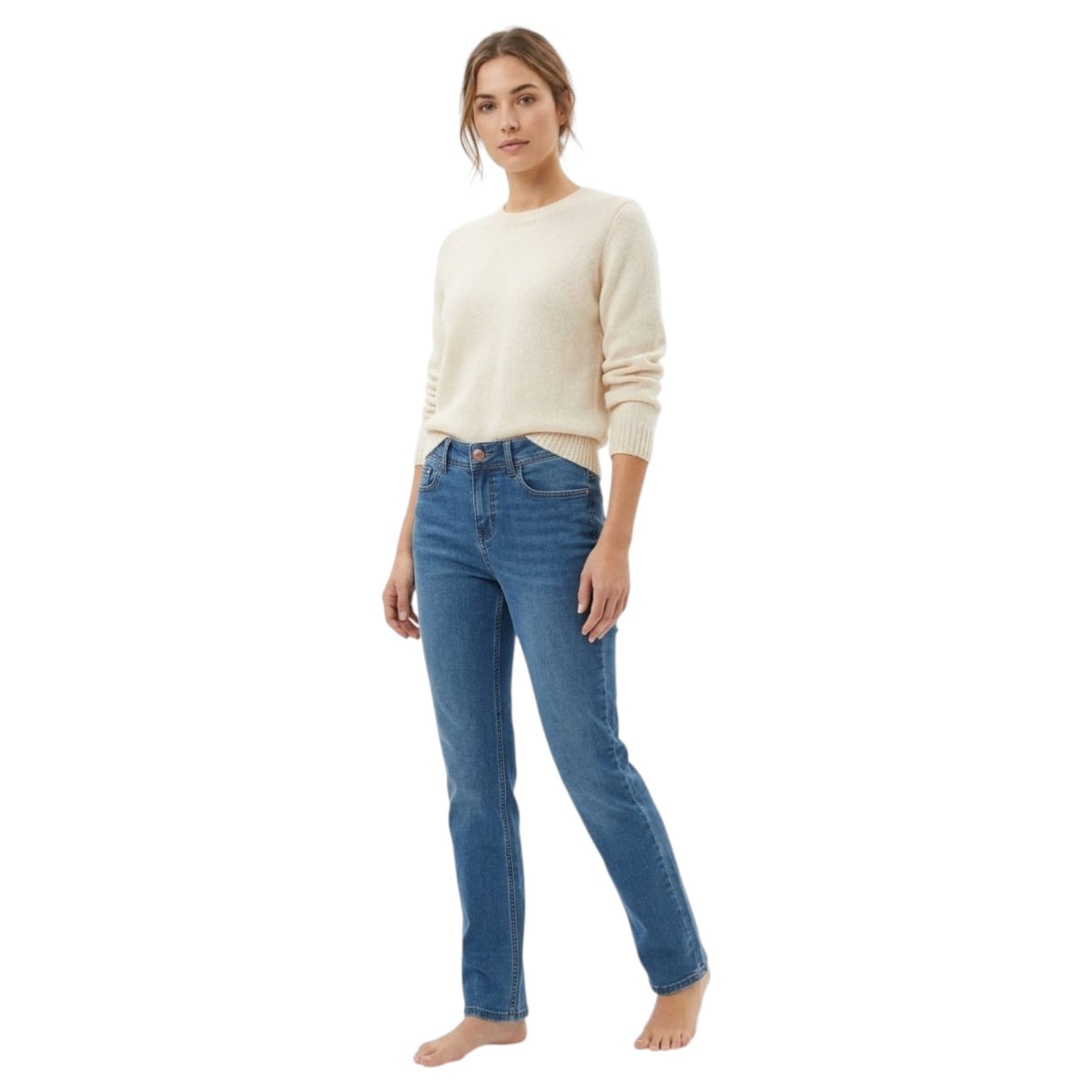 Women's Plain Jeans ,Blue