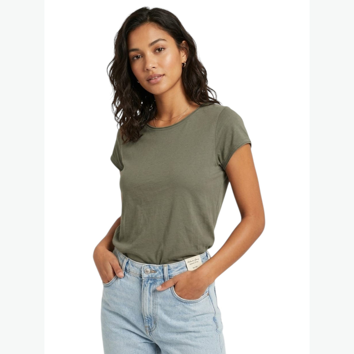 Women's Plain Top,Olive
