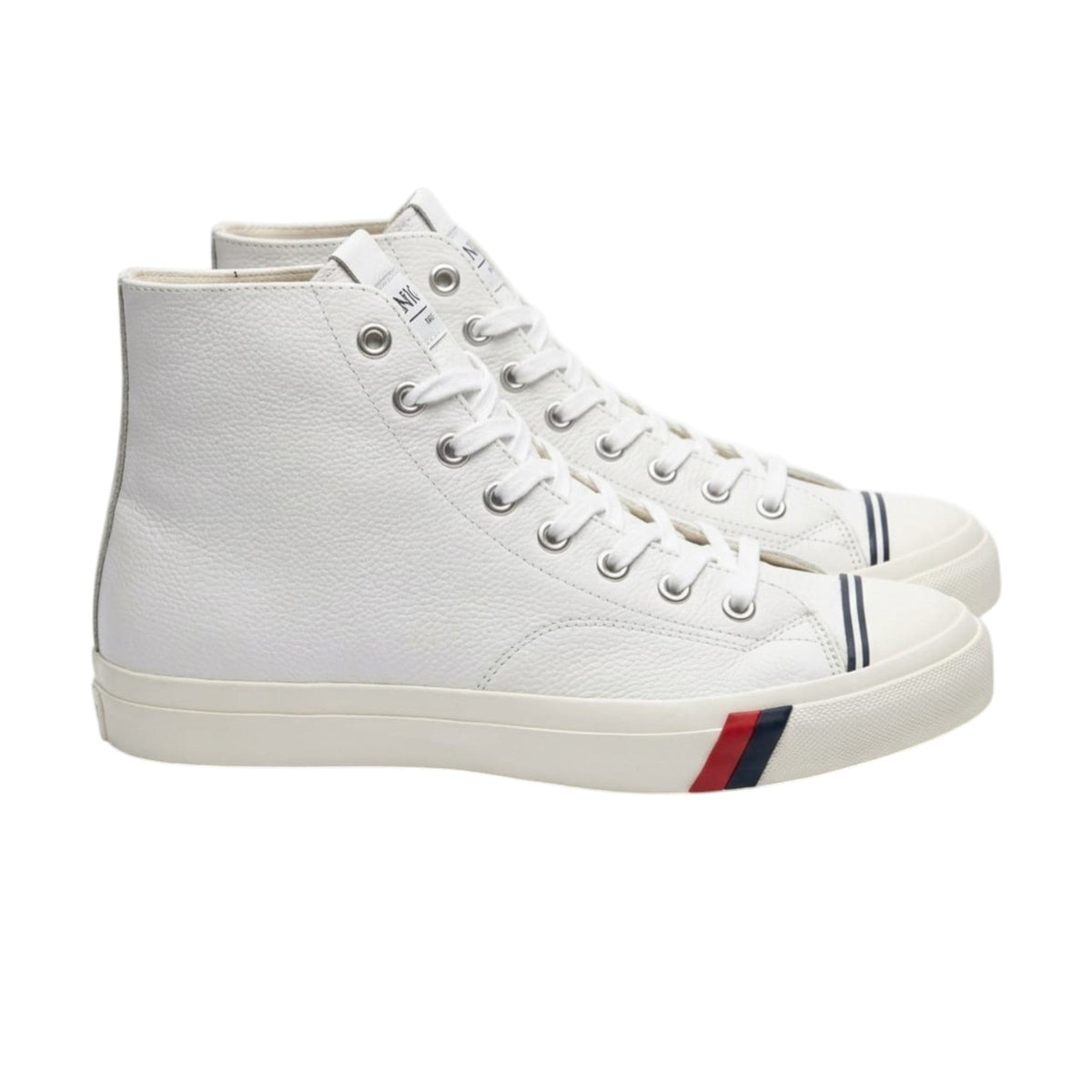 Men's Plain High Top Shoes,White
