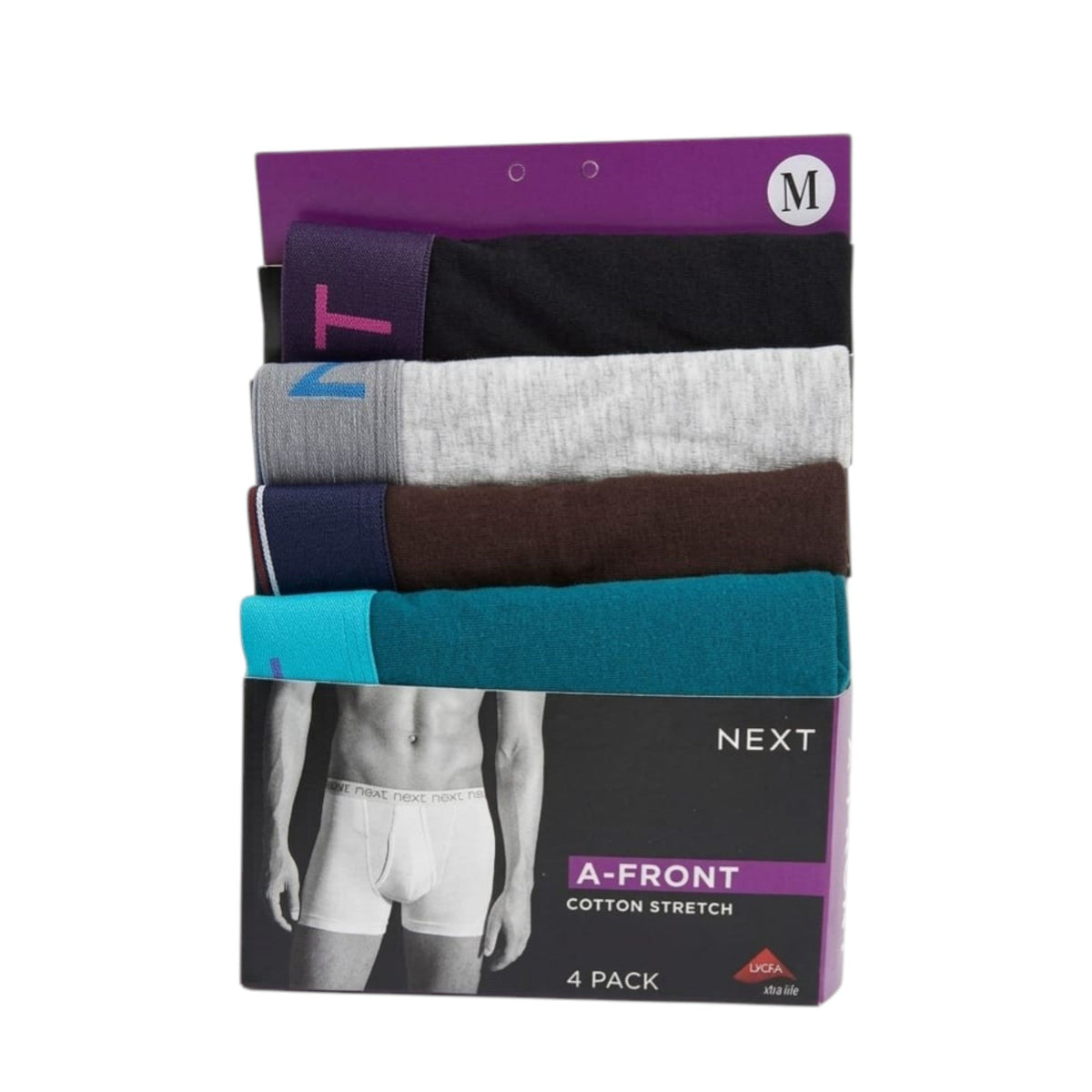 Men's Plain Boxer Set 4 Pieces,Multi