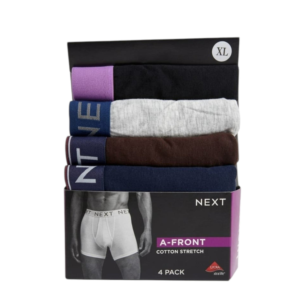 Men's Plain Boxer Set 4 Pieces,Multi