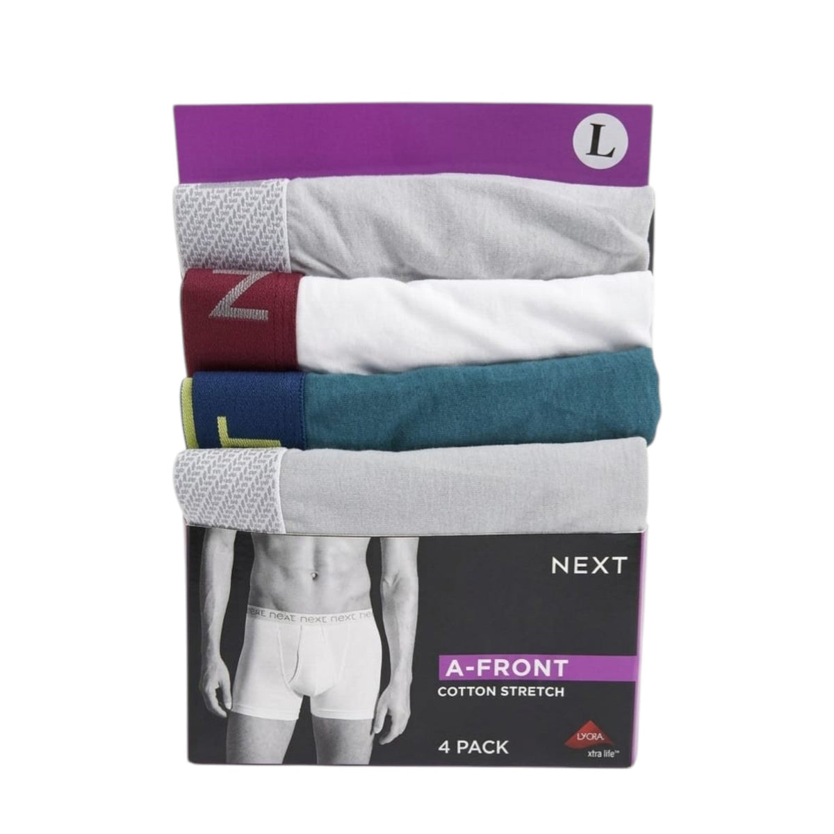 Men's Plain Boxer Set 4 Pieces,Multi