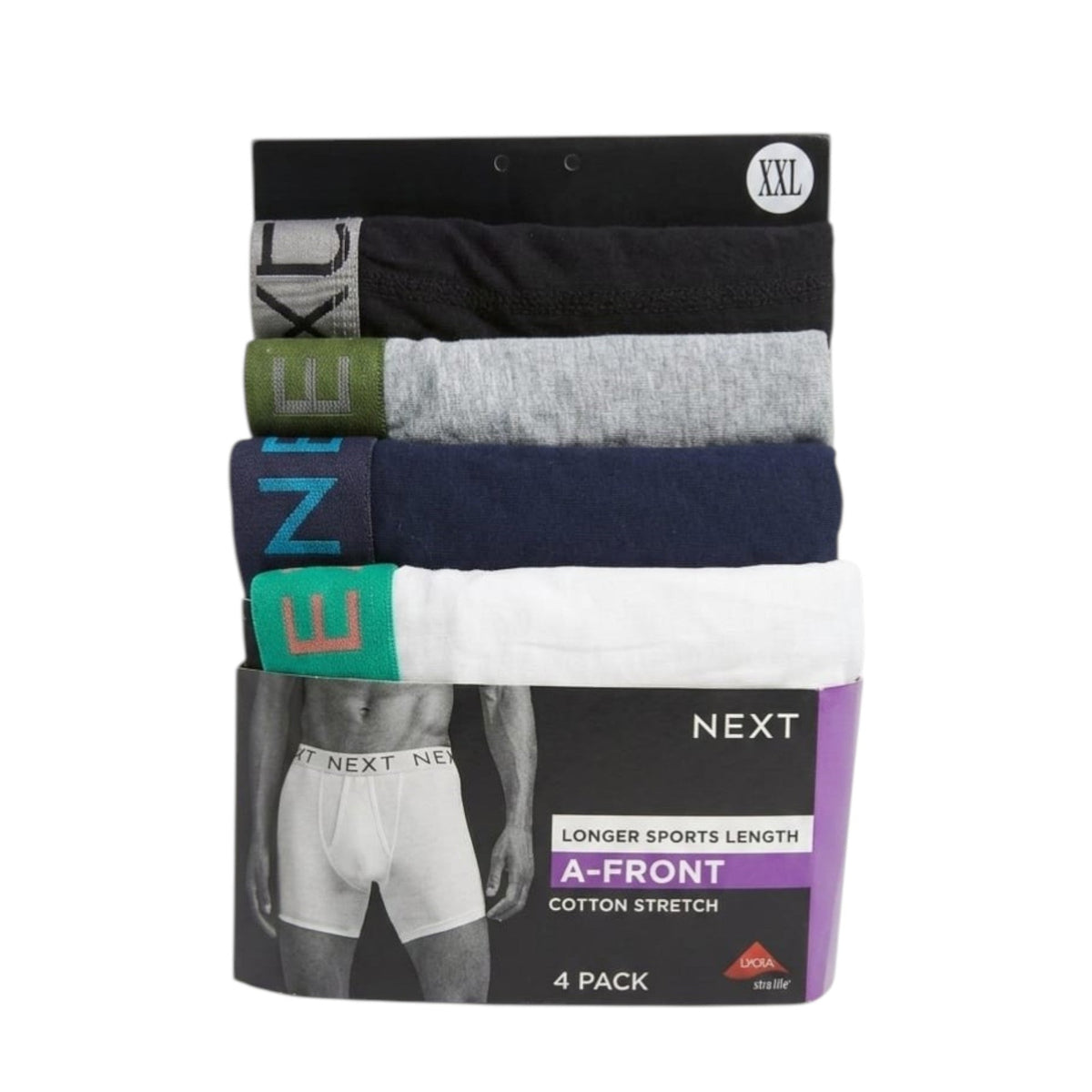 Men's Plain Boxer Set 4 Pieces,Multi