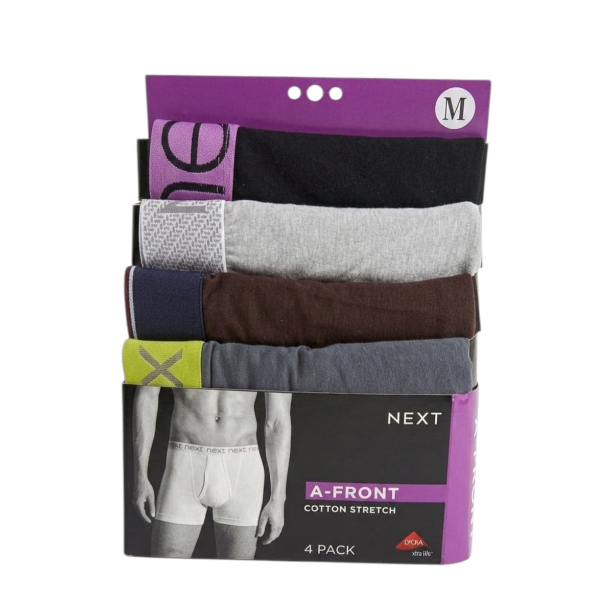 Men's Plain Boxer Set 4 Pieces,Multi