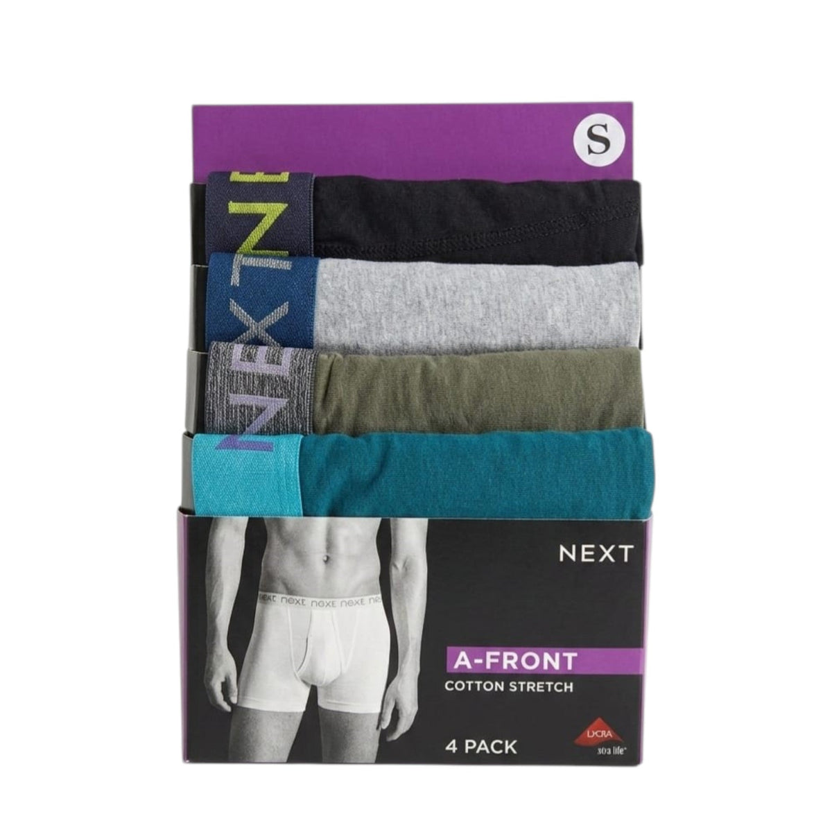 Men's Plain Boxer Set 4 Pieces,Multi