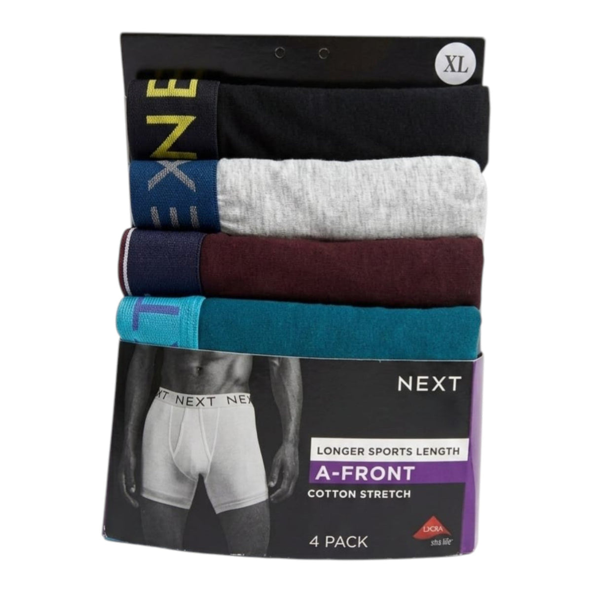Men's Plain Boxer Set 4 Pieces,Multi