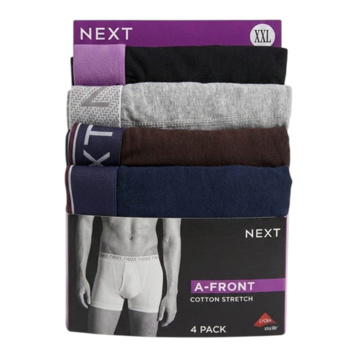 Men's Plain Boxer Set 4 Pieces,Multi