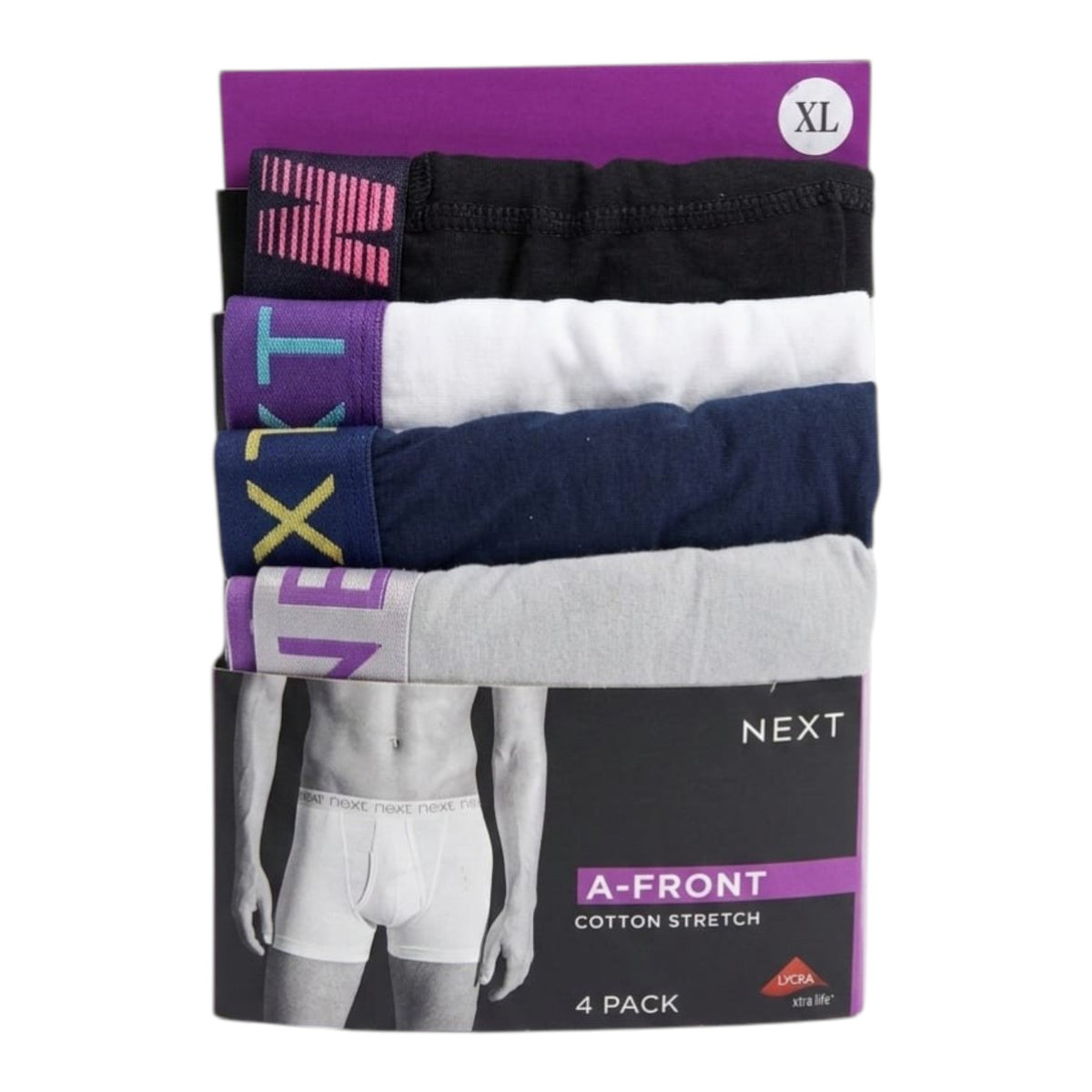 Men's Plain Boxer Set 4 Pieces,Multi