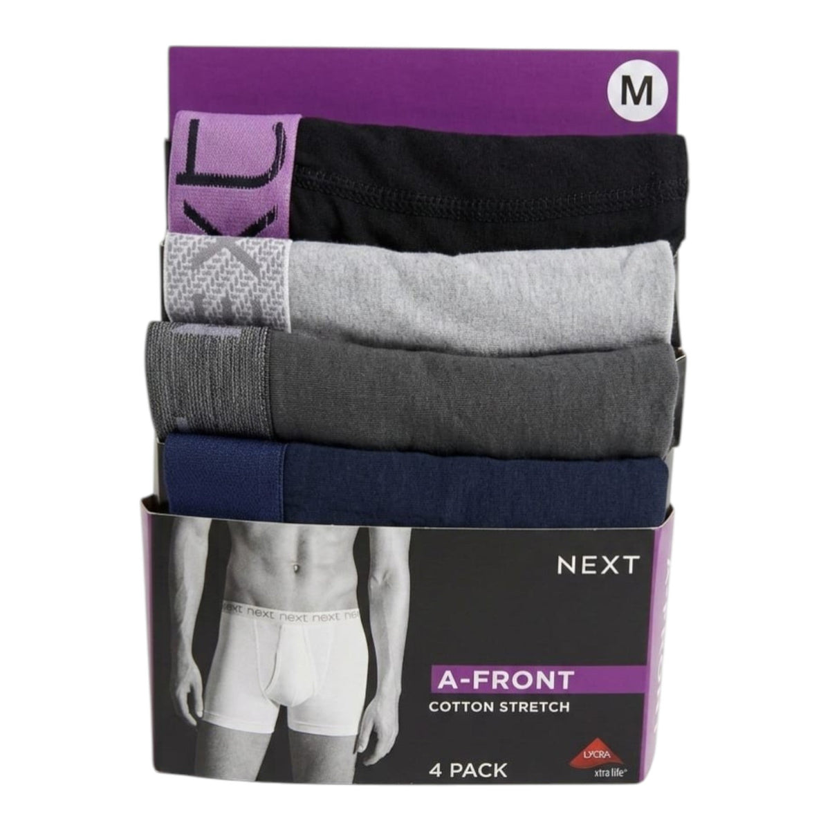 Men's Plain Boxer Set 4 Pieces,Multi