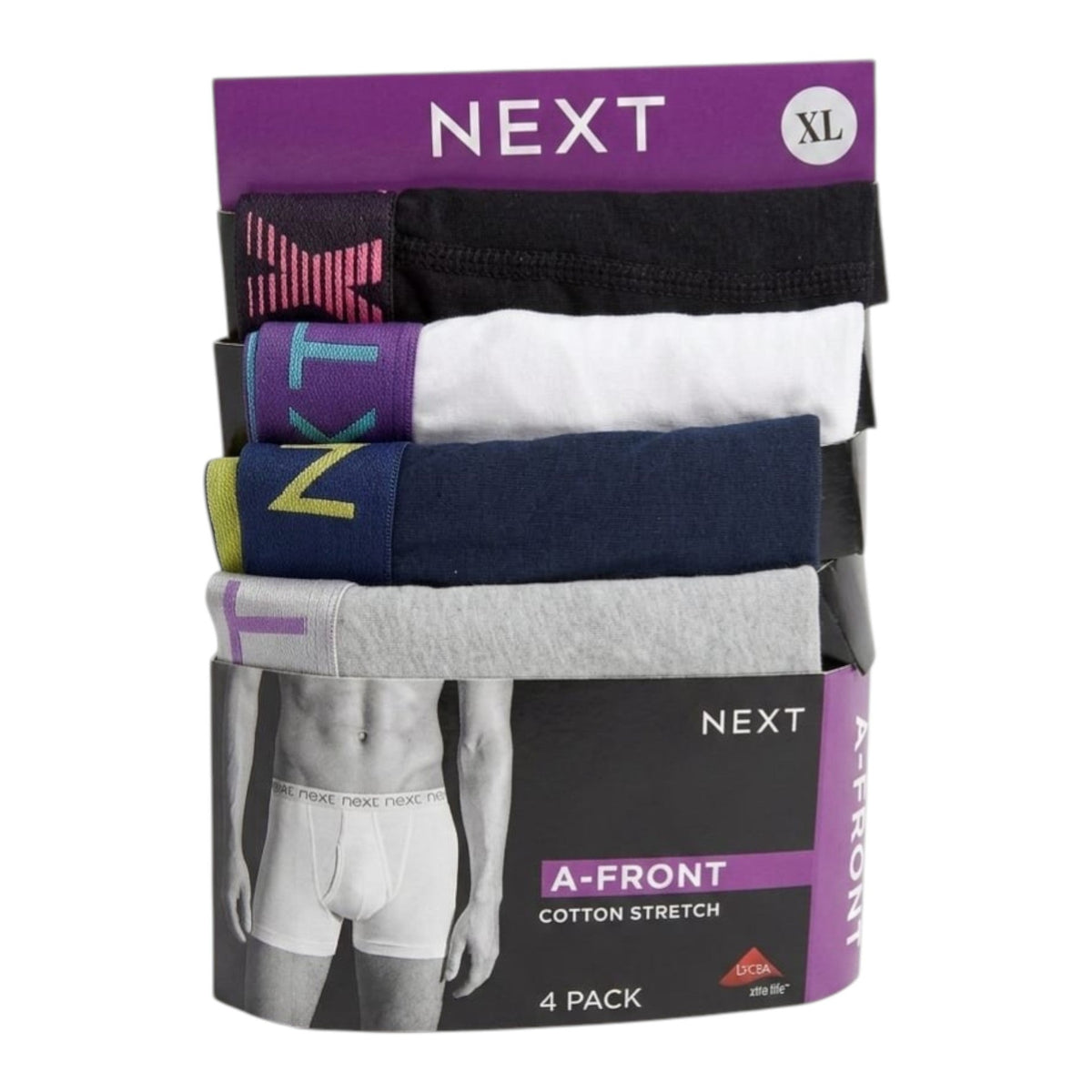 Men's Plain Boxer Set 4 Pieces,Multi