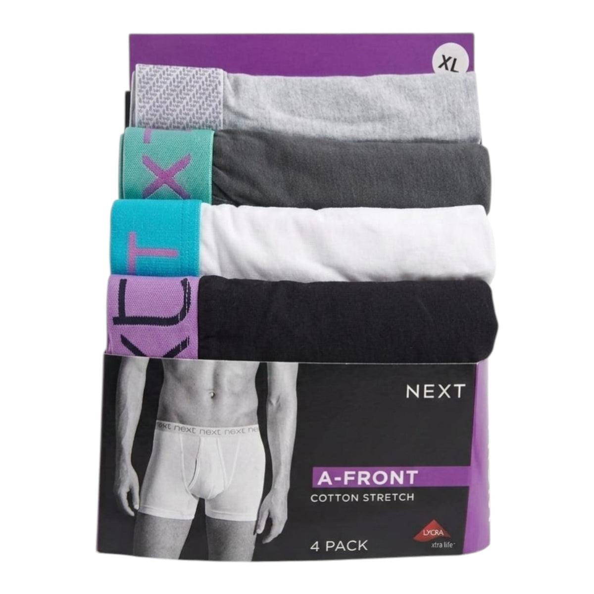Men's Plain Boxer Set 4 Pieces,Multi