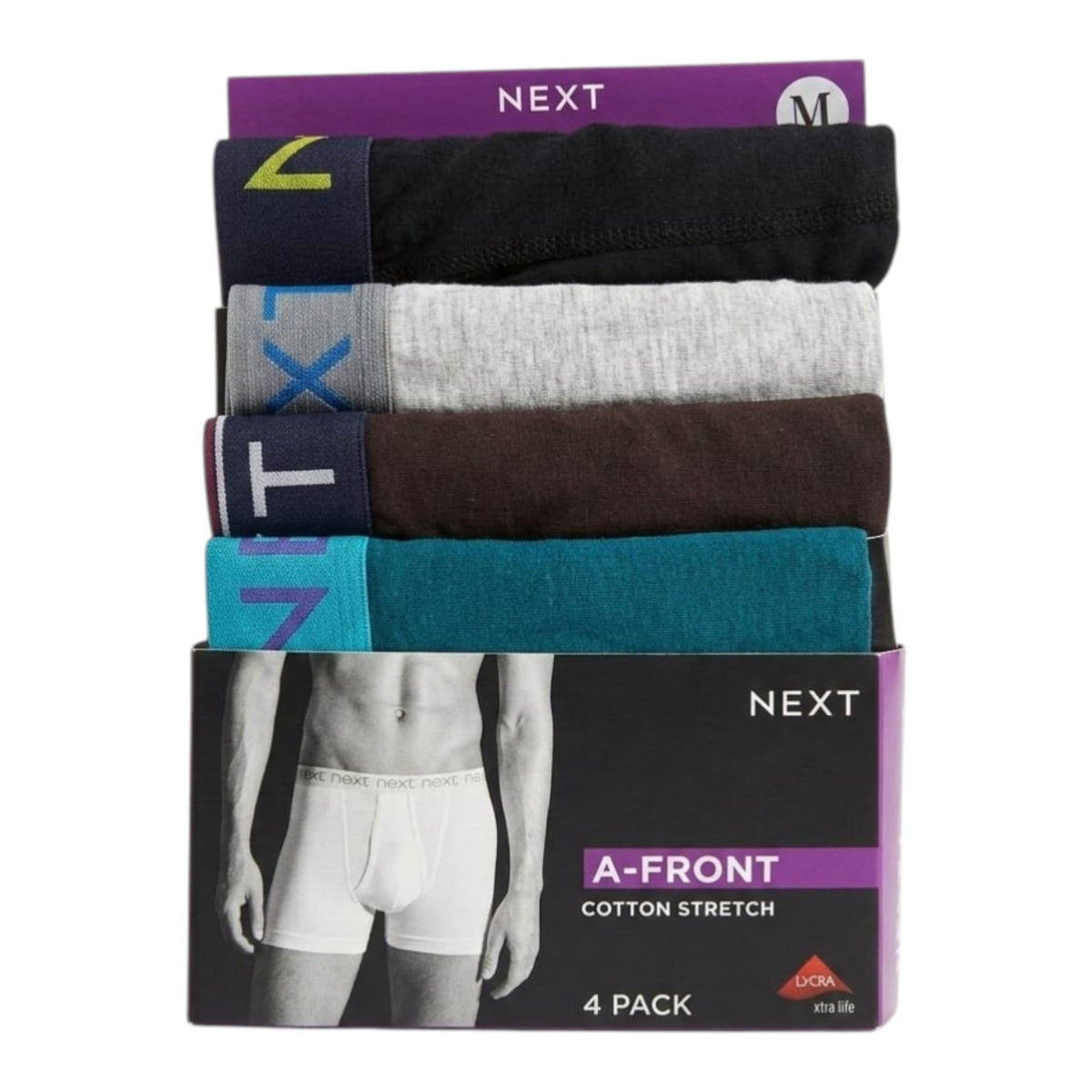 Men's Plain Boxer Set 4 Pieces,Multi