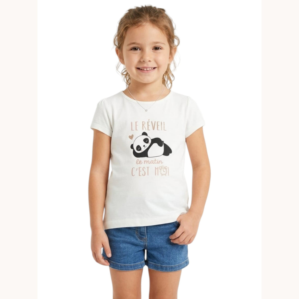 Kids Girl's Printed Top,White