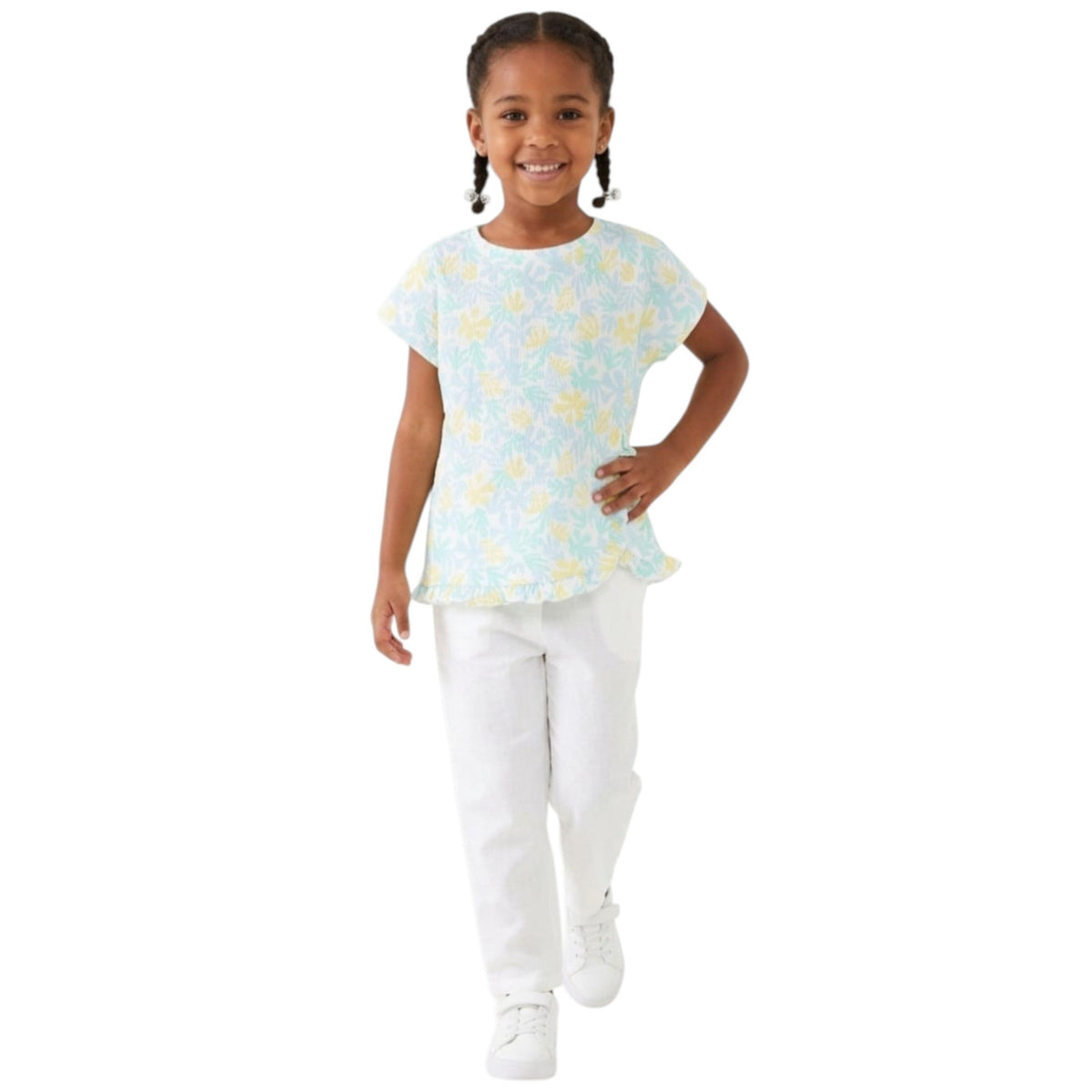 Kids Girl's Printed Top,Multi