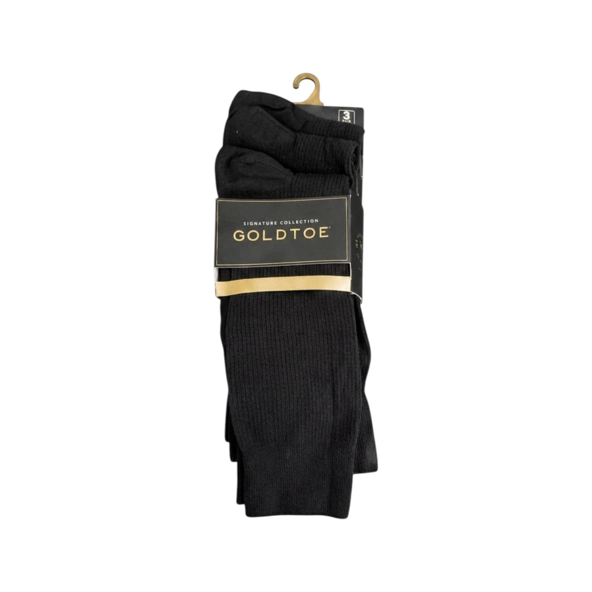 Men's Knitted High Top Socks Set 3Pieces,Black