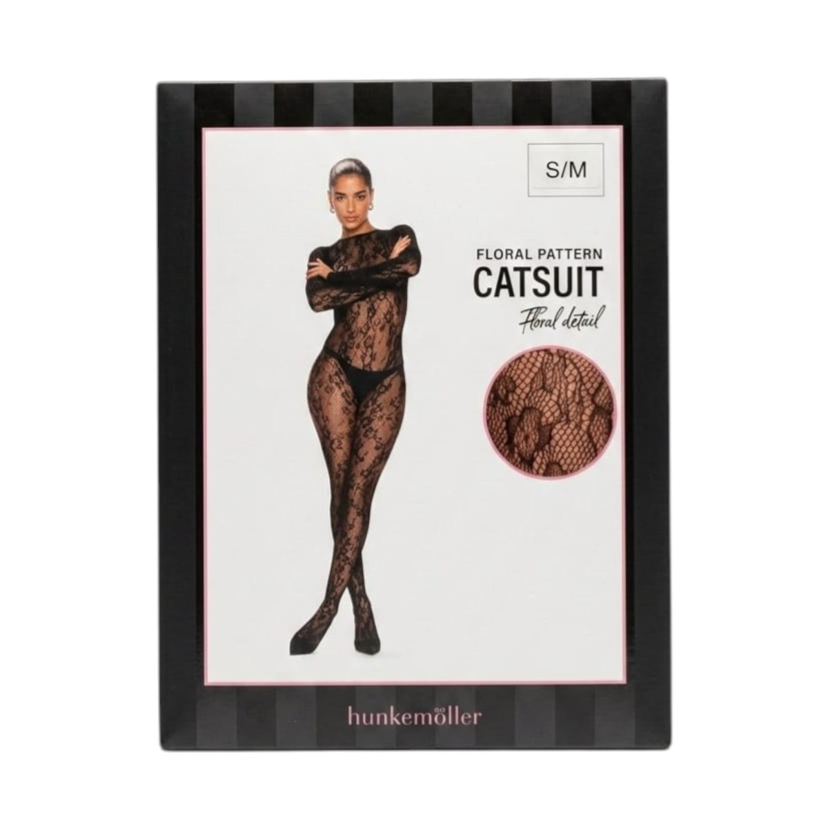 Women's Lace Catsuit Jumpsuit,Black