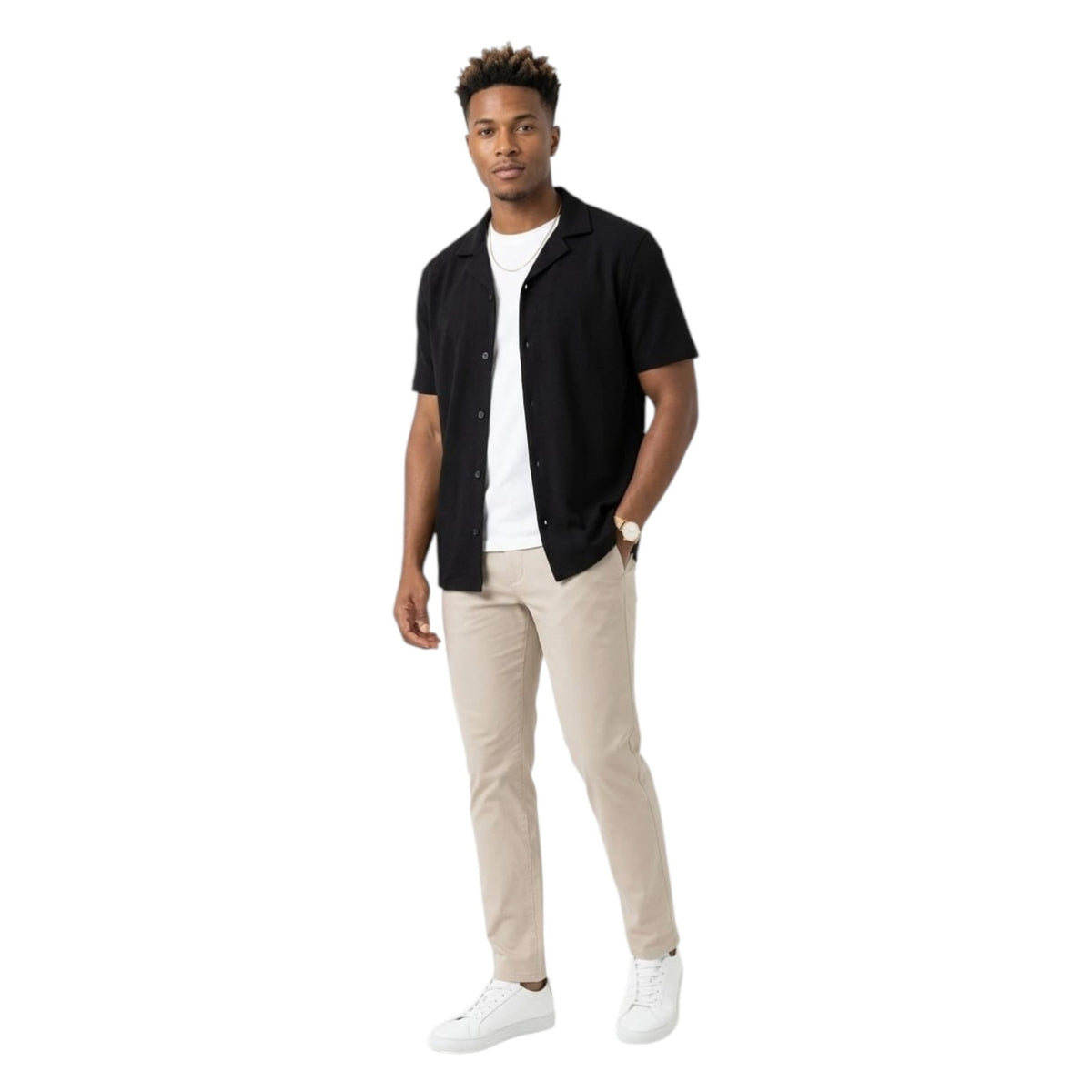 Men's Knitted Cardigan,Black