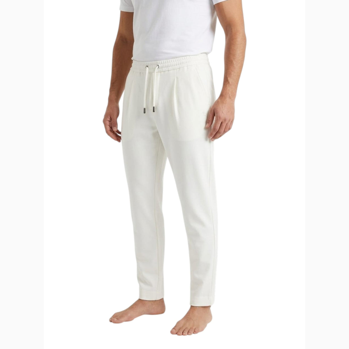 Men's Plain Casual Pant,White