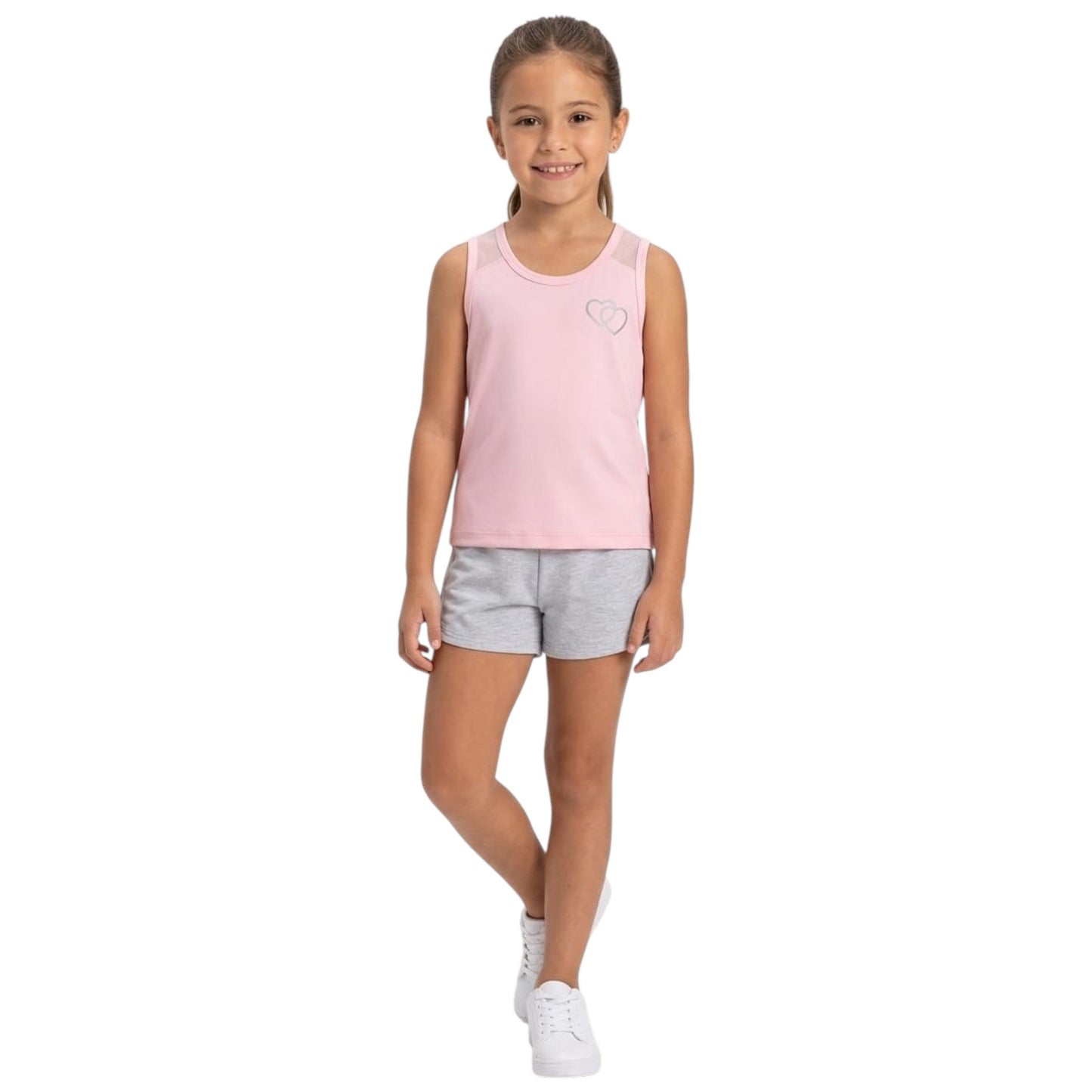 Kids Girl's Printed Top,Light Rose