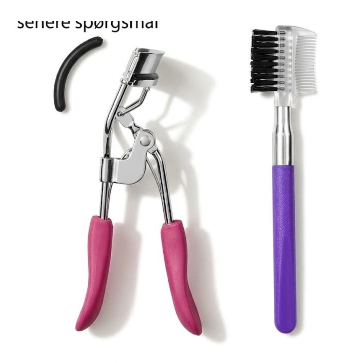 Eyelash Curler And Eyebrow Comb