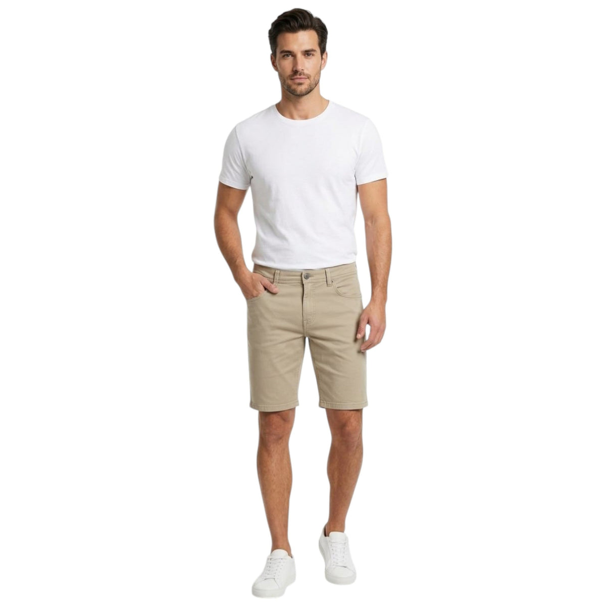 Men's Plain Short,Beige