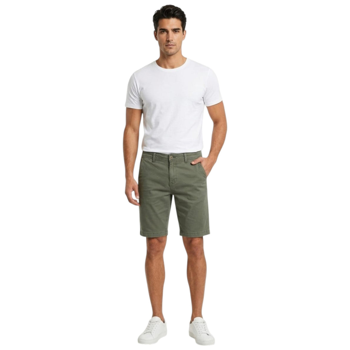 Men's Plain Short,Olive