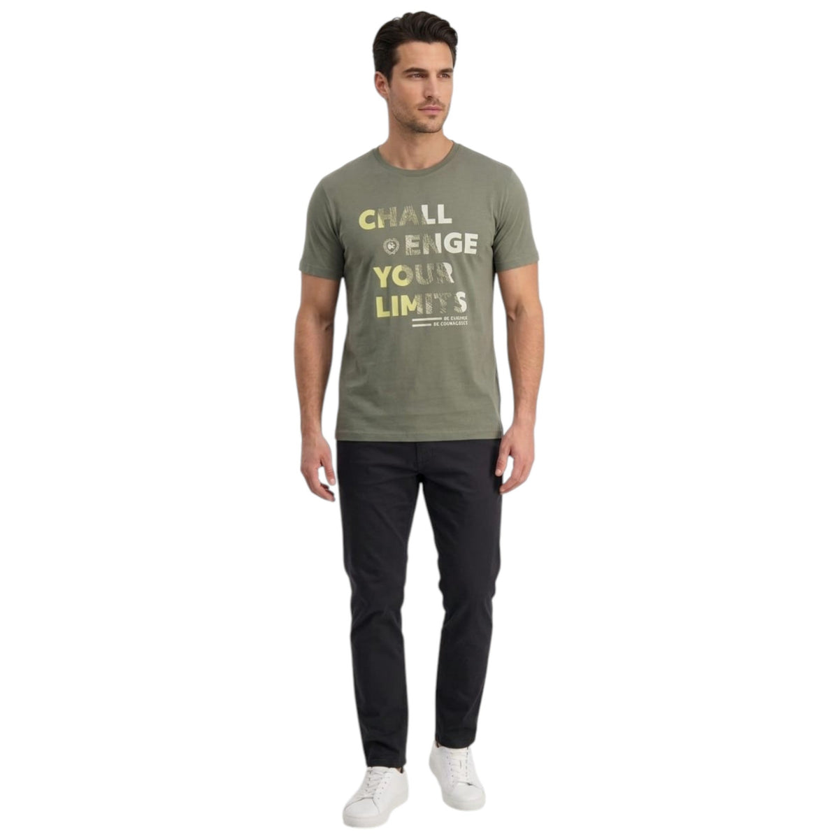 Men's Printed Top,Grey