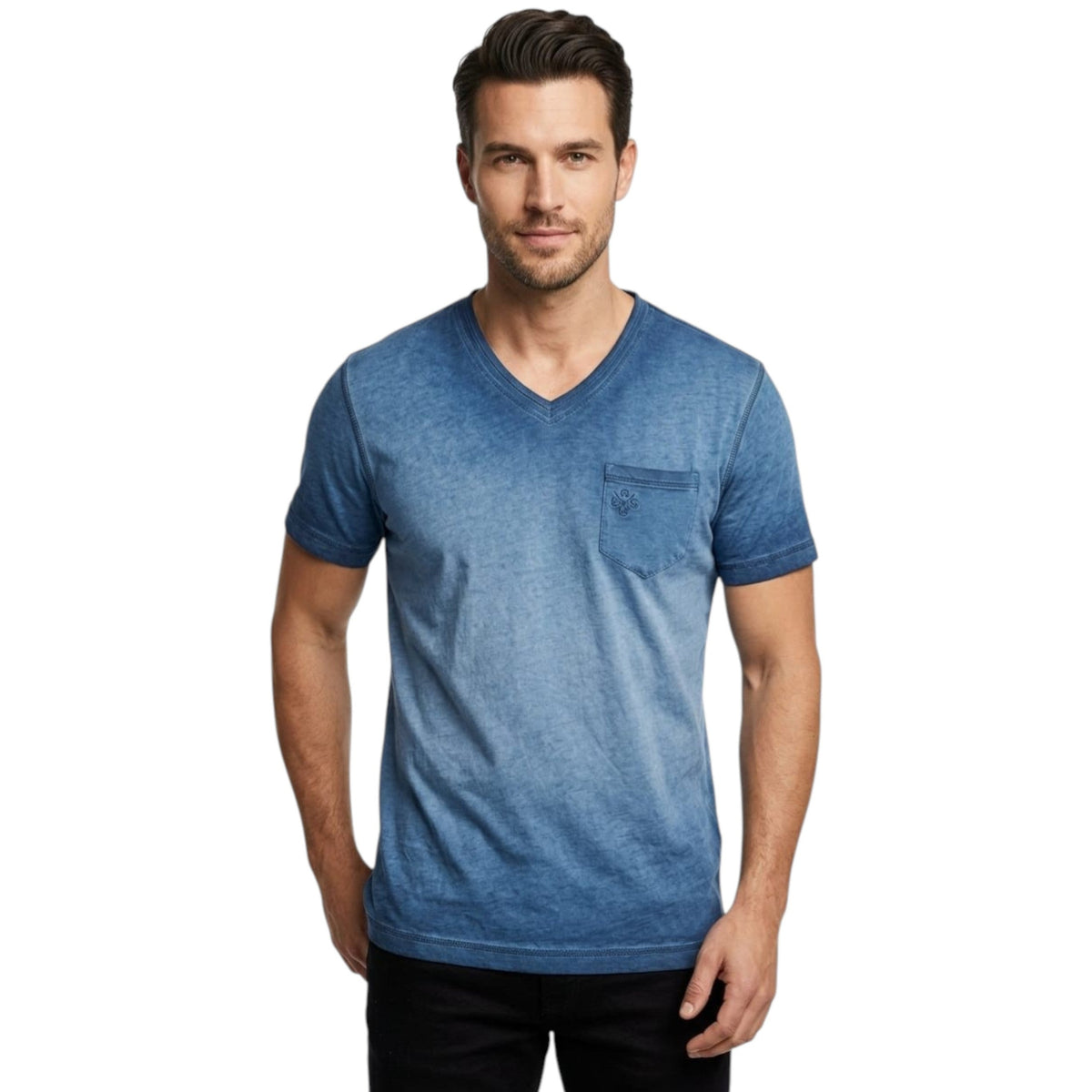 Men's Ombre Top,Blue
