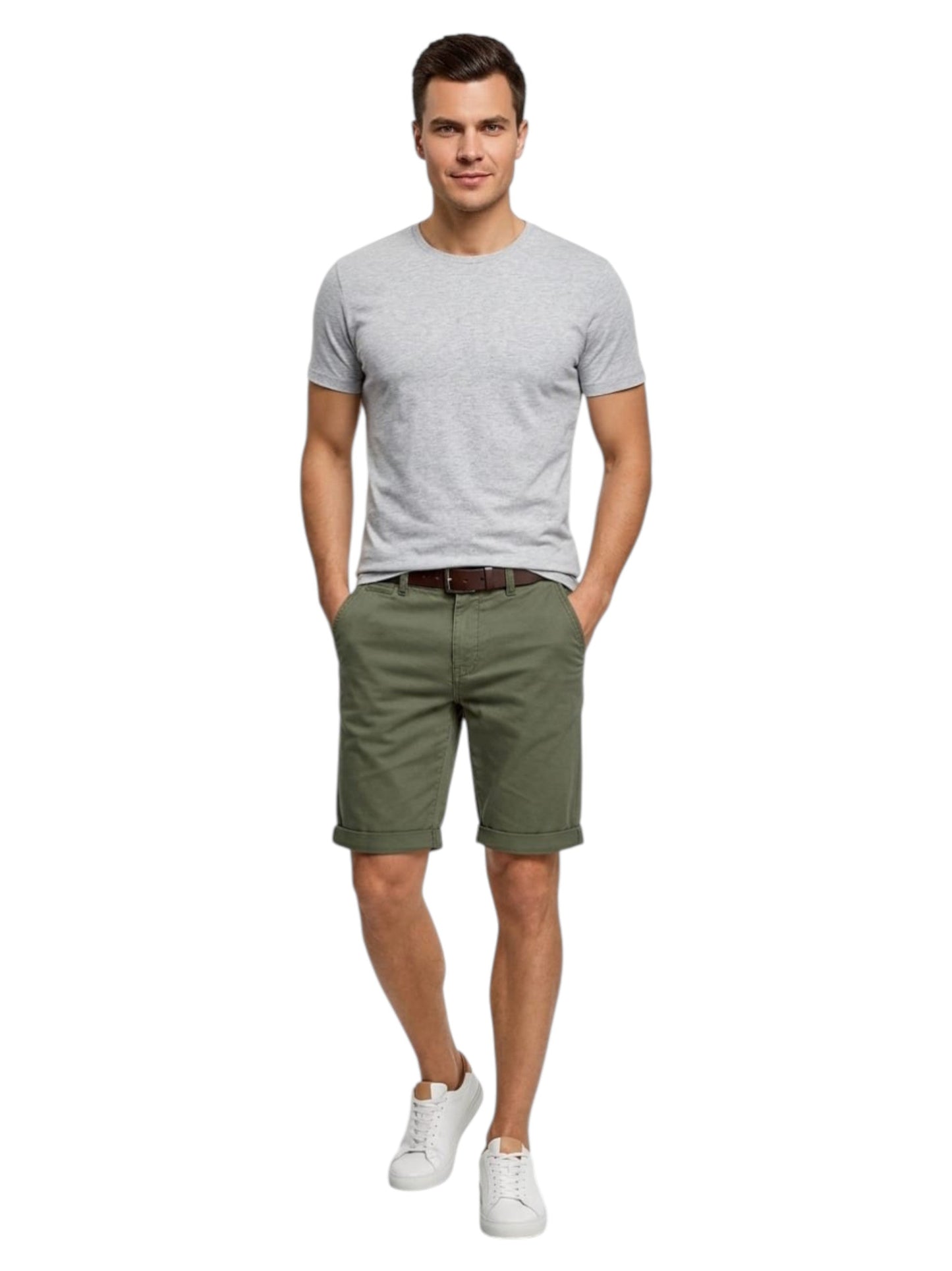 Men's Plain Short,Olive