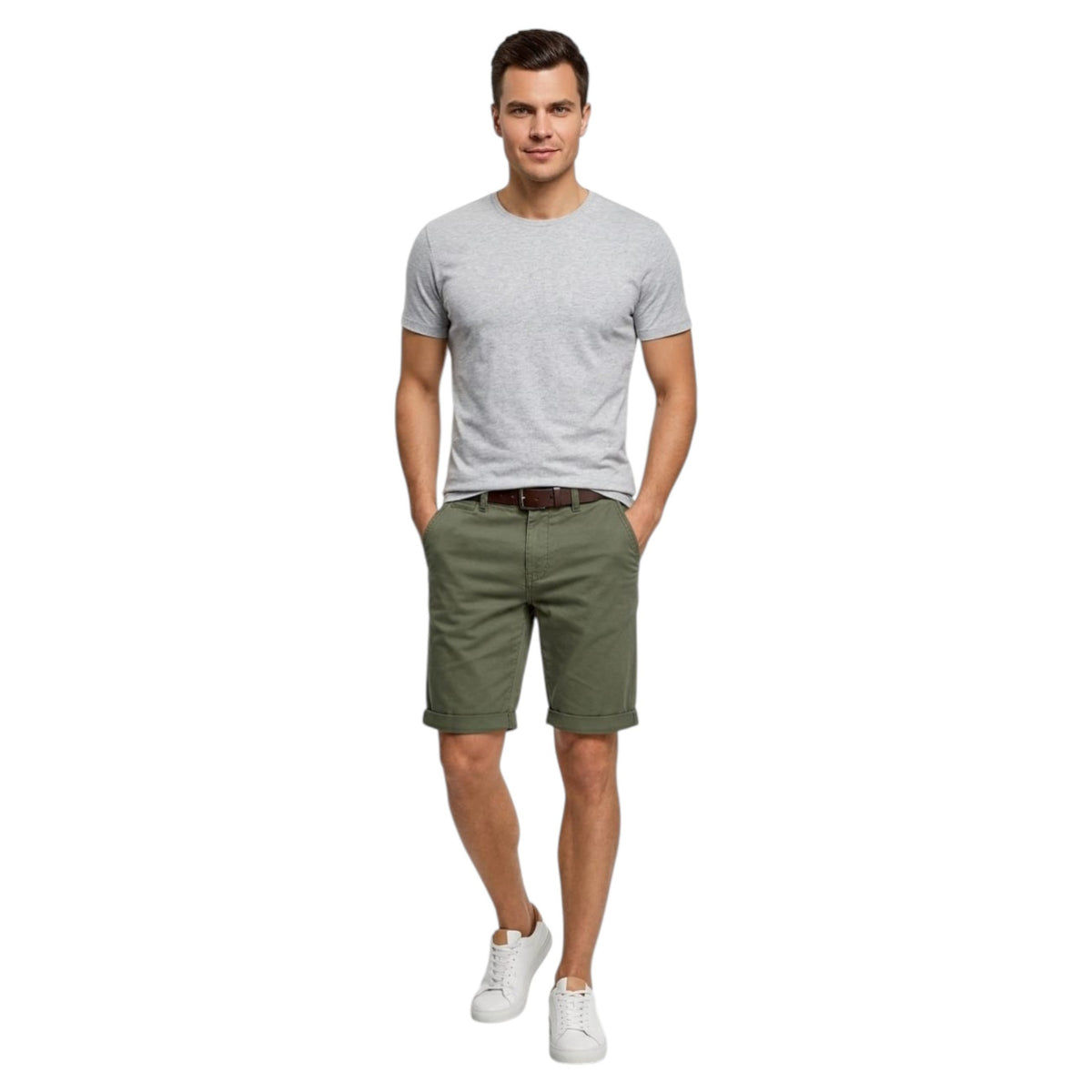 Men's Plain Short,Olive