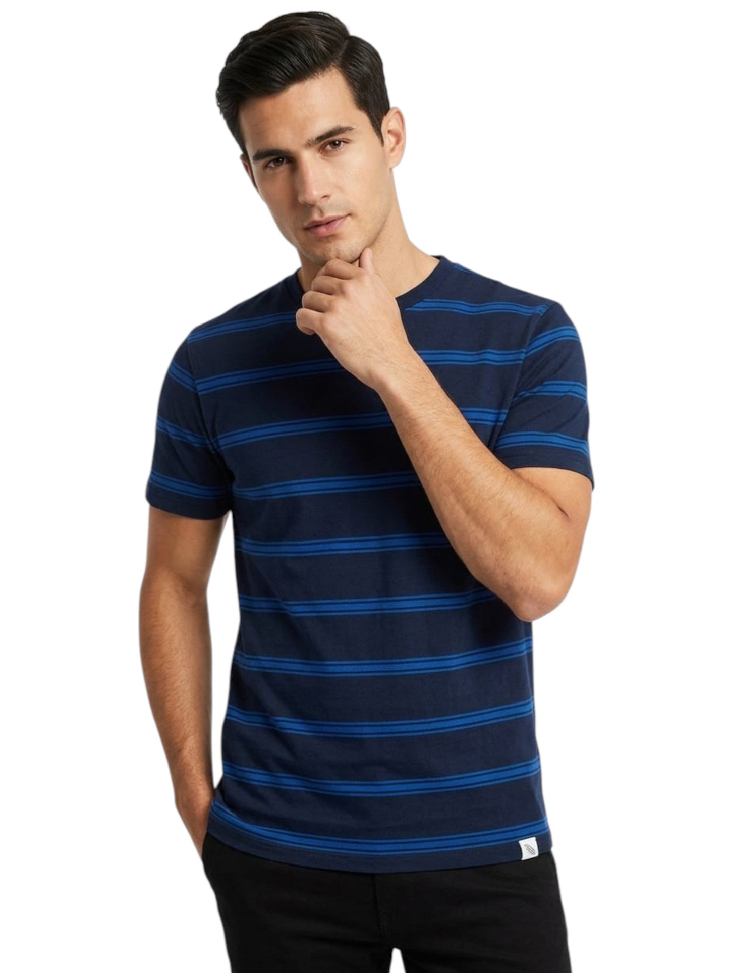 Men's Striped Top,Navy