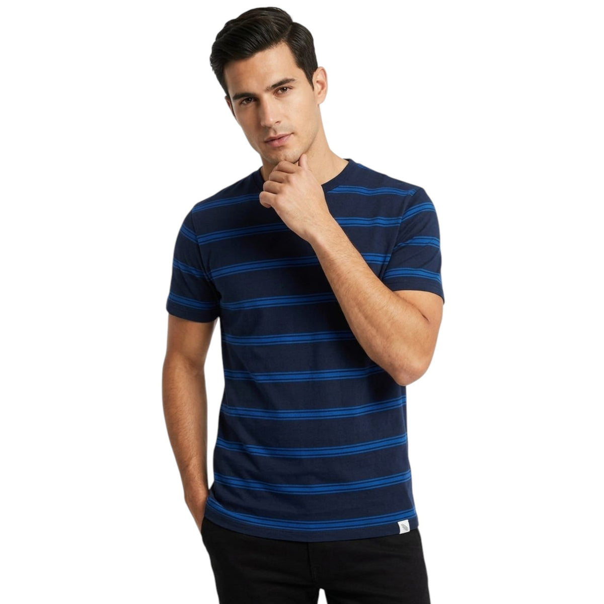 Men's Striped Top,Navy