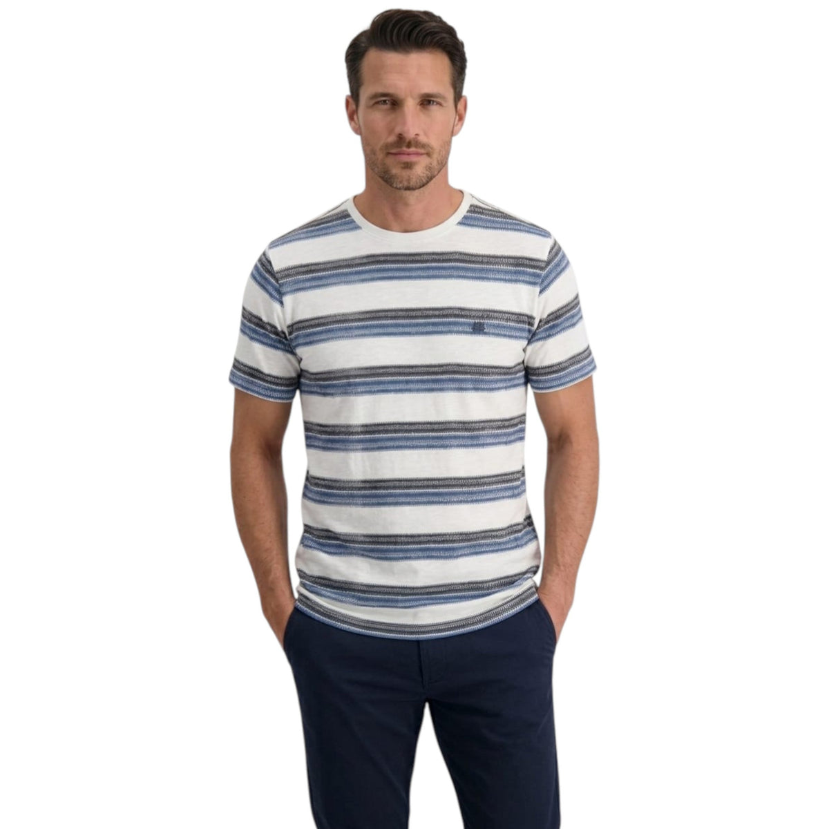 Men's Striped Top,White