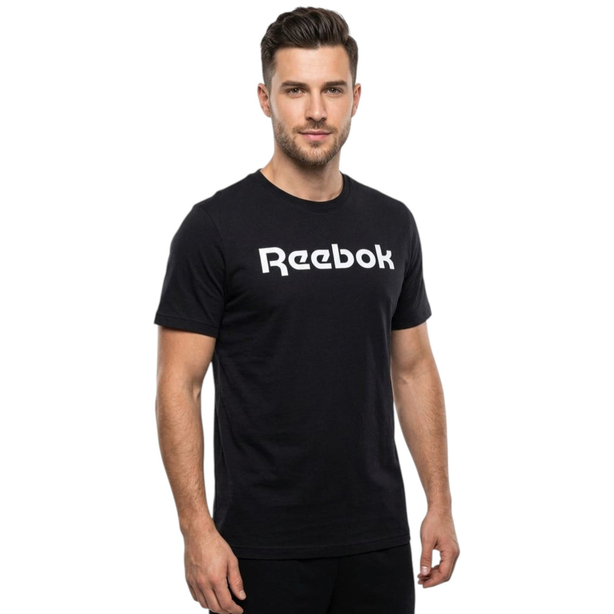 Men's Logo Printed Top,Black