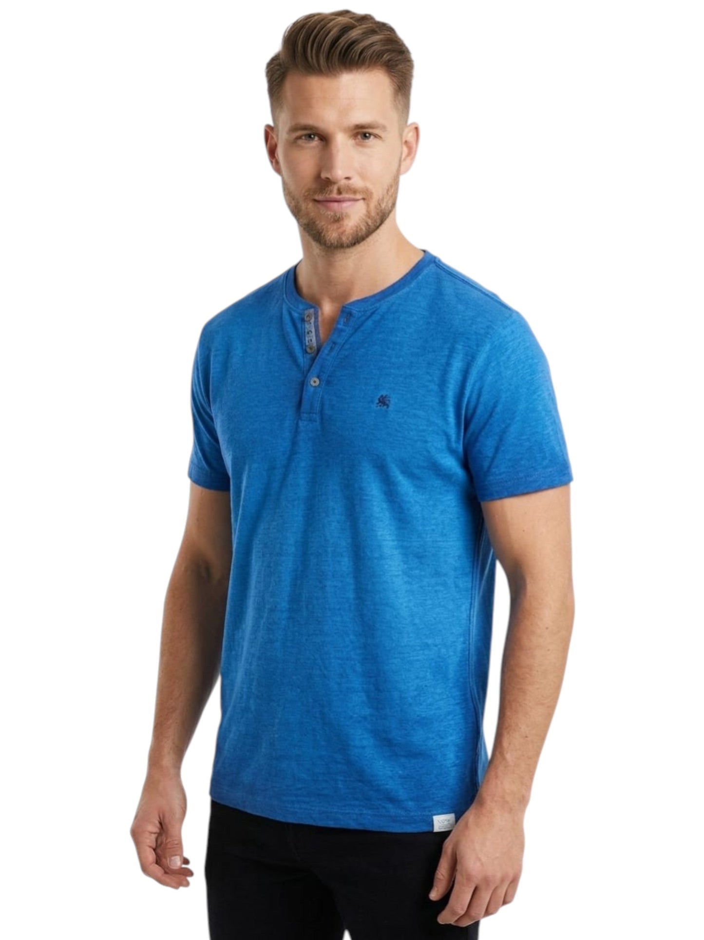 Men's Ribbed Top,Indigo