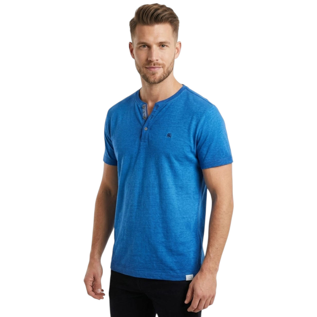 Men's Ribbed Top,Indigo
