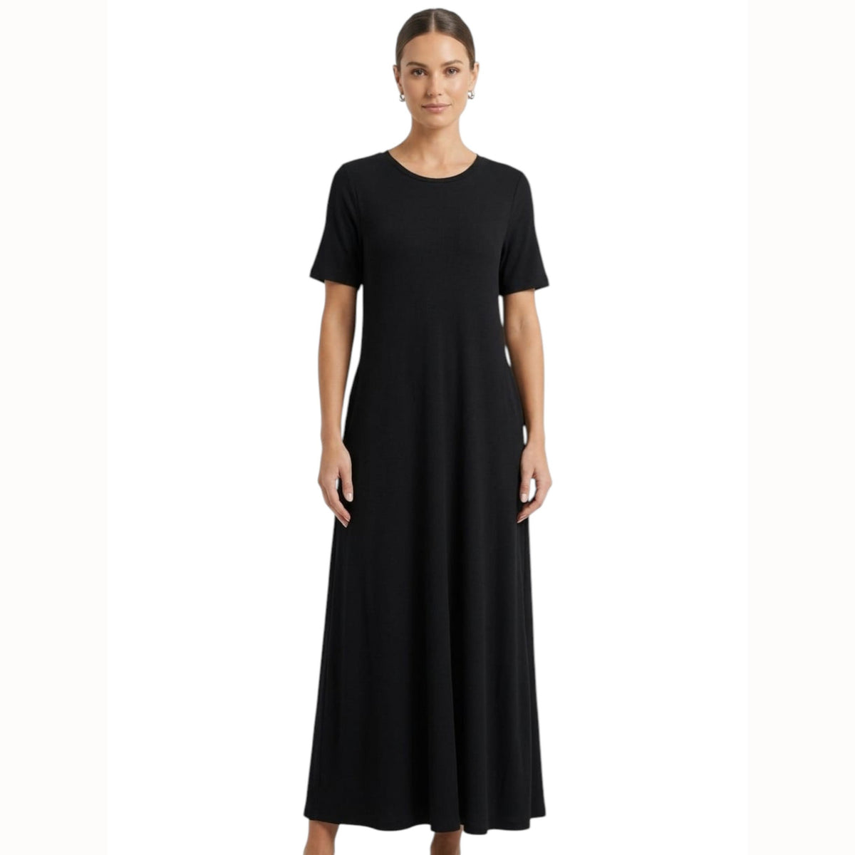 Women's Plain Dress,Black